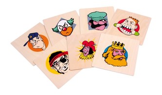 Small Foot Narozeninové talíře „Veselé hlavy“, 1ks