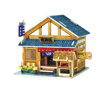 Robotime Dřevěná skládačka Japonský bar