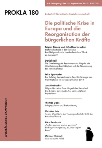 Die politische Krise in Europa und die Reorganisation der bürgerlichen Krafte