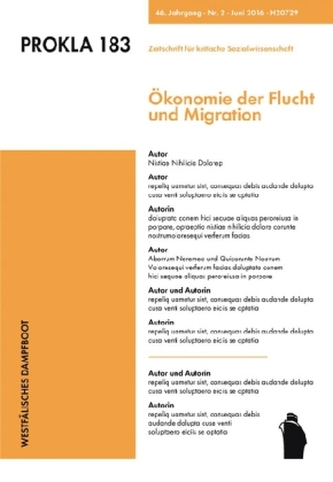 Ökonomie der Flucht und Migration