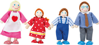 Small Foot Dřevěné ohybatelné panenky rodina