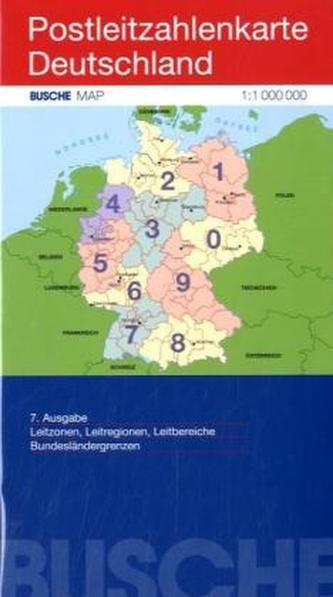 Busche Map Postleitzahlenkarte Deutschland
