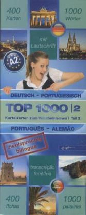 Top 1000 Portugiesisch Niveau A2, Karteikarten m. Lernbox. Tl.2