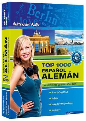 Top 1000 Audiotrainer Spanisch-Deutsch / Español-Alemán, 2 Audio/mp3-CDs m. Booklet