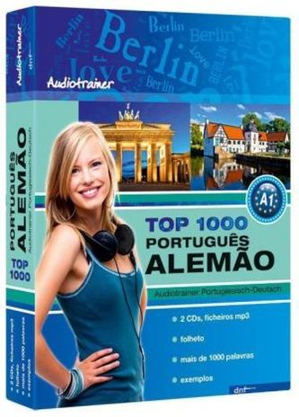 Top 1000 Audiotrainer Portugiesisch-Deutsch / Português-Alemao, 2 Audio/mp3-CDs m. Booklet