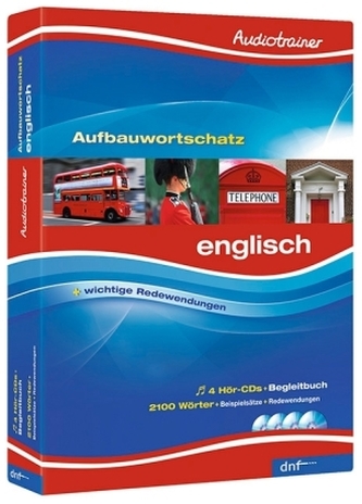 Audiotrainer Aufbauwortschatz Englisch, 4 Audio-CDs