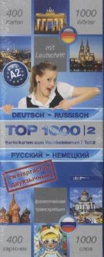 Top 1000 Russisch Niveau A2, Karteikarten m. Lernbox. Tl.2