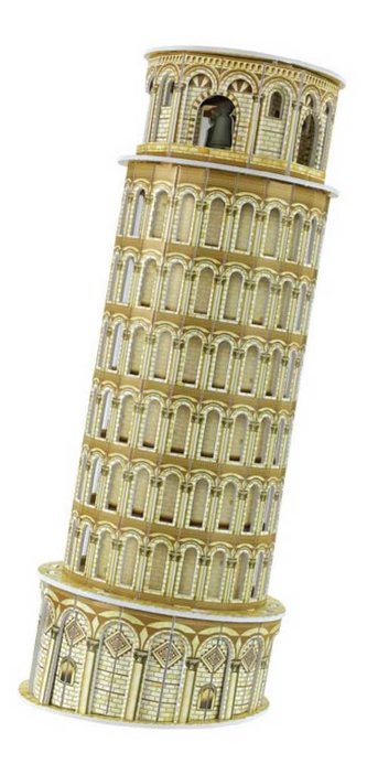 Small Foot Třívrstvé pěnové 3D puzzle šikmá věž v Pise