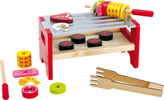 Small Foot Dřevěný stolní gril se špízy