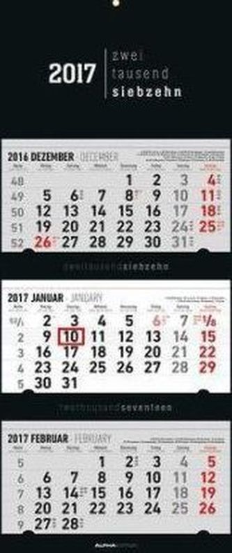 3-Monatskalender Black 2017