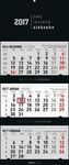 3-Monatskalender Black 2017