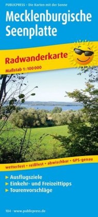PublicPress Radwanderkarte Mecklenburgische Seenplatte