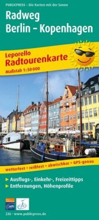PublicPress Radwanderkarte Radweg Berlin - Kopenhagen