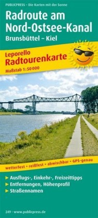 PublicPress Radwanderkarte Radroute am Nord-Ostsee-Kanal