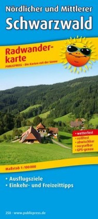 PublicPress Radwanderkarte Nördlicher und Mittlerer Schwarzwald