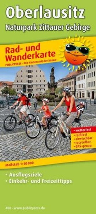 PublicPress Rad- und Wanderkarte Oberlausitz, Naturpark Zittauer Gebirge