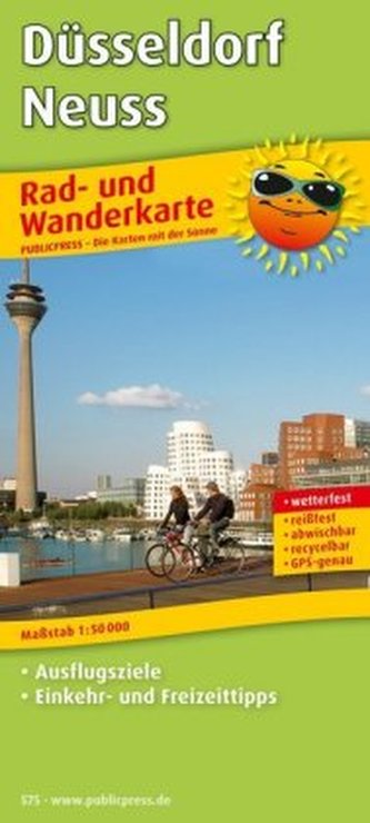 PublicPress Rad- und Wanderkarte Düsseldorf - Neuss