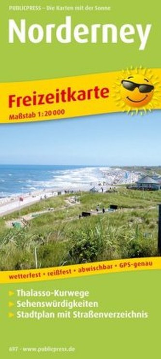 PublicPress Rad- und Wanderkarte Norderney