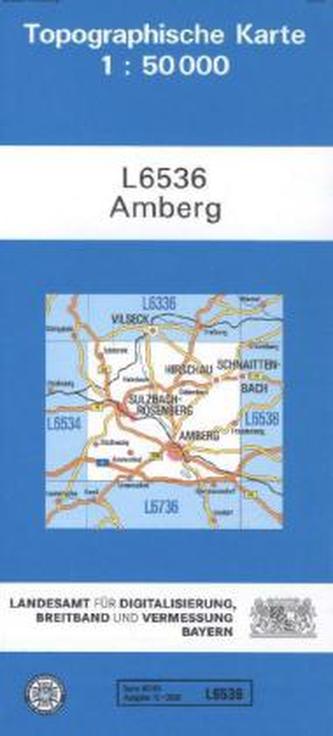 Topographische Karte Bayern Amberg