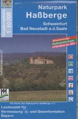 Topographische Karte Bayern Naturpark Haßberge