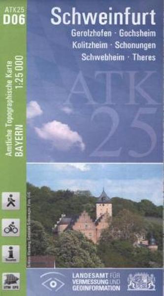 Amtliche Topographische Karte Bayern Schweinfurt