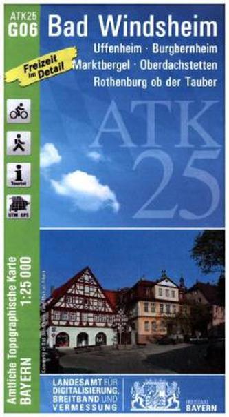 Amtliche Topographische Karte Bayern Bad Windsheim