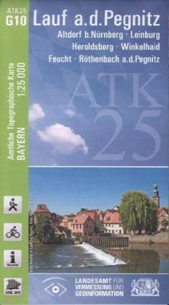 Amtliche Topographische Karte Bayern Lauf a.d. Pegnitz