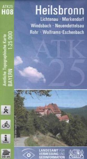 Amtliche Topographische Karte Bayern Heilsbronn