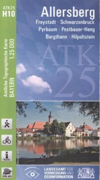 Topographische Karte Bayern Allersberg