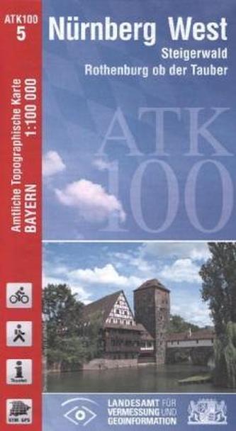 Amtliche Topographische Karte Bayern Nürnberg West