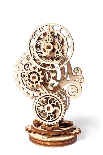 Ugears 3D dřevěné mechanické puzzle Steampunk hodiny