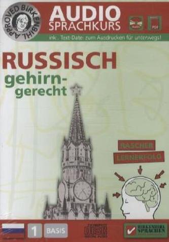 Russisch gehirn-gerecht, 1 Basis, Audio-Sprachkurs, Audio-CD