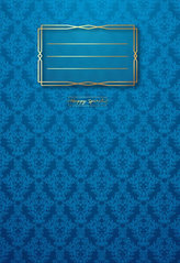 Sešit Premium modrá tapeta A5 - Sešity