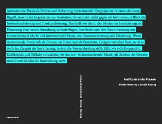 Instituierende Praxen