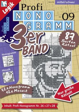 Profi-Nonogramm 3er-Band. Bd.9