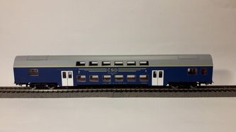 Piko Dvoupatrový osobní vagón CSD IV - 57689-2 bílé dveře