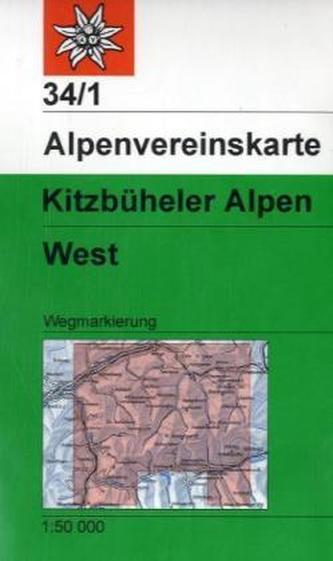 Alpenvereinskarte Kitzbüheler Alpen West