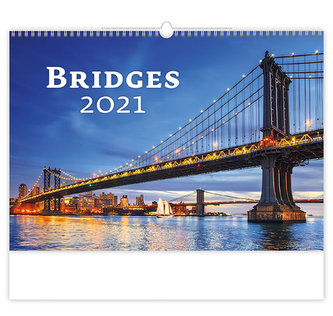 Kalendář 2021 nástěnný: Bridges, 450x315