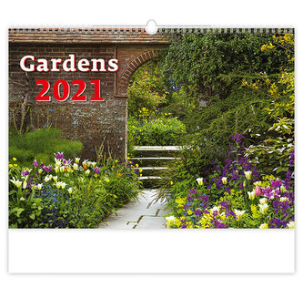 Kalendář 2021 nástěnný: Gardens, 450x315