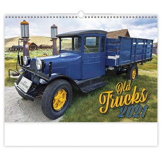 Kalendář 2021 nástěnný: Old Trucks, 450x315