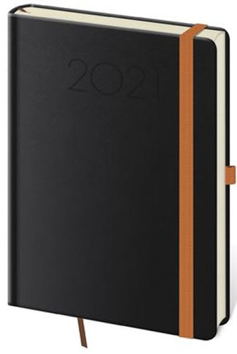 Diář 2021: New Praga černá, A5 denní, 145x205