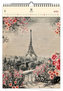Kalendář 2021 dřevěný: Eiffel Tower, 240x370