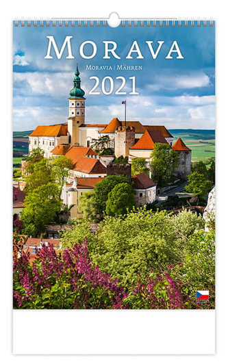 Kalendář 2021 nástěnný: Morava/Moravia/Mahren, 315x450