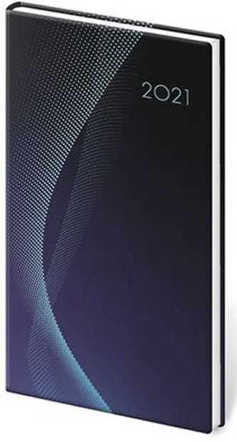 Diář 2021: Vario Blue, kapesní týdenní, 80x150