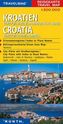 Travelmag Reisekarte Kroatien, Veneto, Istrien, Dalmatinische Adria. Croatia, Veneto, Istria, Dalmatia