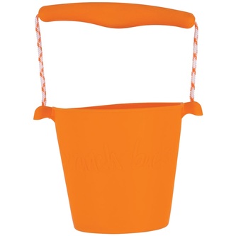 Scrunch silikonový kbelíček oranžový