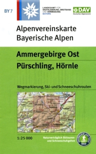Alpenvereinskarte Ammergebirge Ost, Pürschling, Hörnle