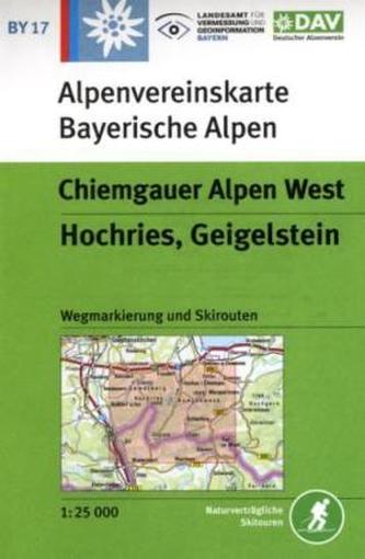 Alpenvereinskarte Chiemgauer Alpen West, Hochries, Geigelstein