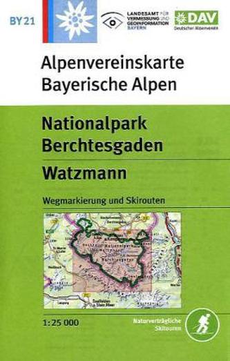 Alpenvereinskarte Nationalpark Berchtesgaden, Watzmann