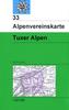 Alpenvereinskarte Tuxer Alpen, Skirouten